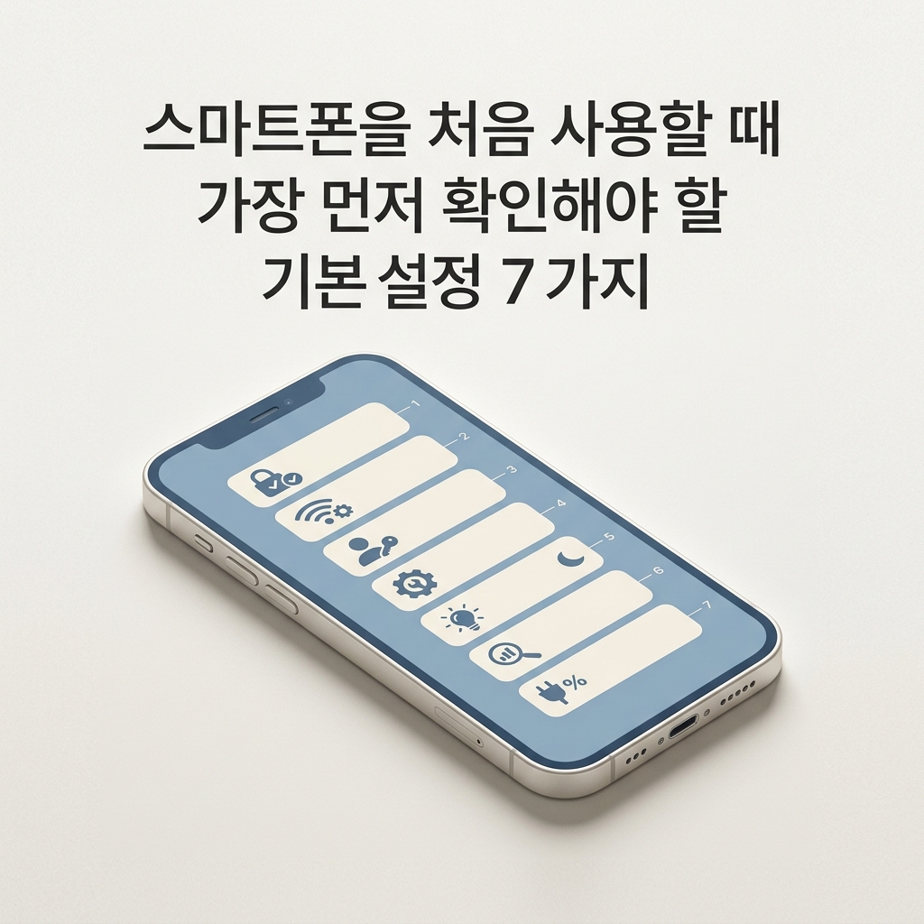 스마트폰을 처음 사용할 때 가장 먼저 확인해야 할 기본 설정 7가지 썸네일